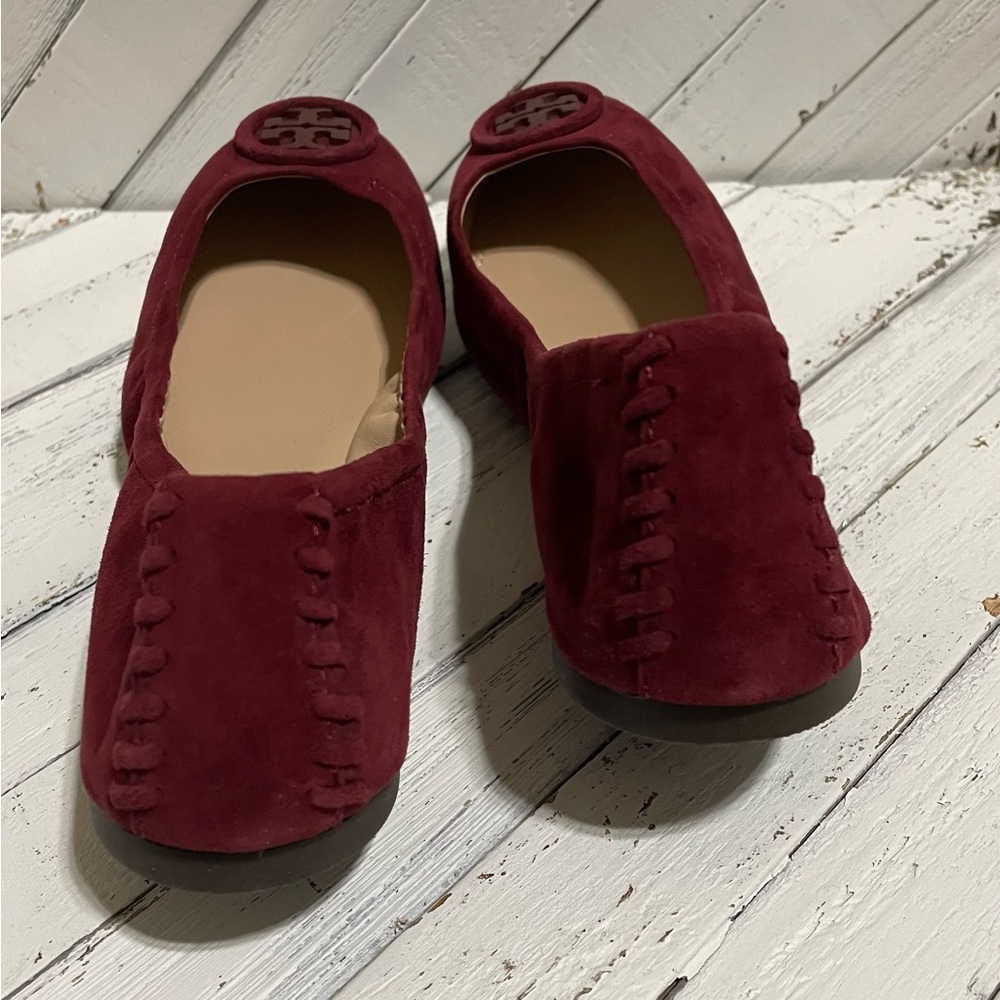 Women’s Tory Burch Allie Ballet Flats burgundy size 8 - Picture 6 of 6